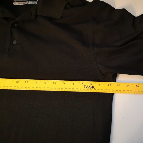 Cutter & Buck Moisture Wicking Men's Size Medium Black Short Sleeve Polo Shirt - Picture 6 of 6